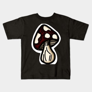 Red mushroom Kids T-Shirt